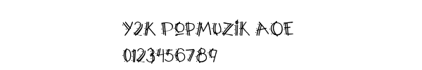 Fuente Y2K PopMuzik AOE.ttf