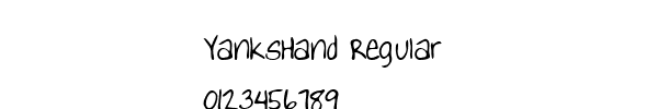 Fuente YanksHand Regular.TTF