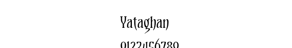 Fuente Yataghan.ttf