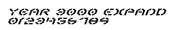 Fuente Year 3000 Expanded Italic.ttf