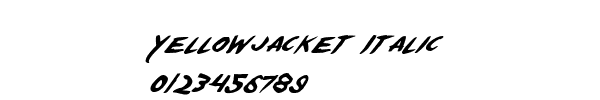 Fuente Yellowjacket Italic.ttf