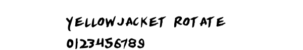 Fuente Yellowjacket Rotate.ttf