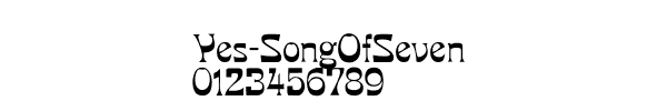 Fuente Yes-SongOfSeven.ttf