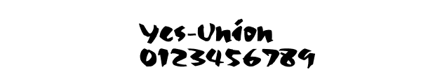 Fuente Yes-Union.ttf