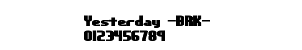 Fuente Yesterday -BRK-.ttf