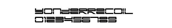 Fuente YonderRecoil.ttf