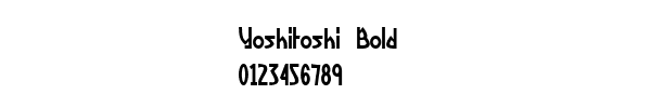 Fuente Yoshitoshi Bold.ttf