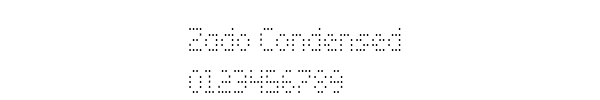 Fuente Zado Condensed.ttf