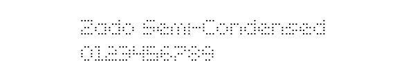 Fuente Zado Semi-Condensed.ttf