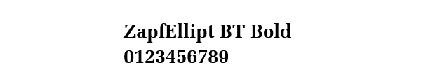 Fuente ZapfEllipt BT Bold.ttf