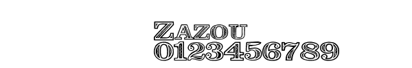 Fuente Zazou.ttf