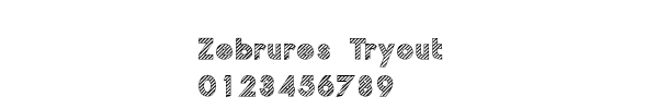 Fuente Zebrures Tryout.ttf
