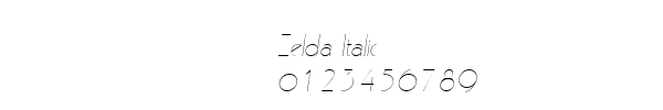Fuente Zelda Italic.ttf