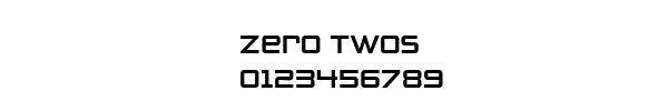 Fuente Zero Twos.ttf