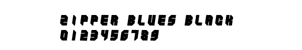 Fuente Zipper Blues Black.ttf
