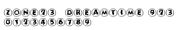 Fuente Zone23_Dreamtime 923.ttf