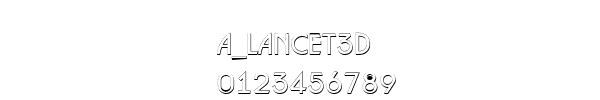 Fuente a_Lancet3D.ttf