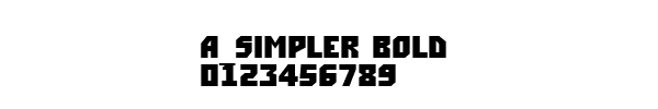 Fuente a_Simpler Bold.ttf