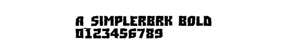 Fuente a_SimplerBrk Bold.ttf