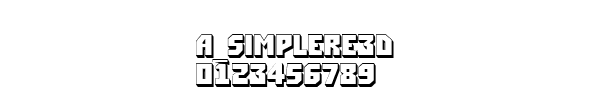 Fuente a_SimplerE3D.ttf