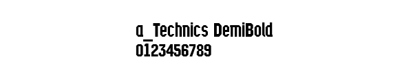 Fuente a_Technics DemiBold.ttf
