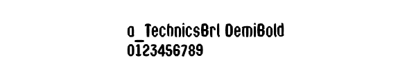 Fuente a_TechnicsBrl DemiBold.ttf