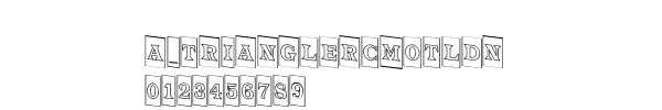 Fuente a_TrianglerCmOtlDn.ttf