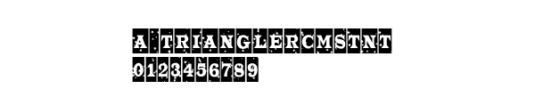 Fuente a_TrianglerCmStNt.ttf