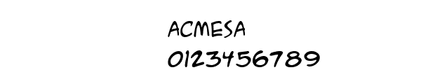 Fuente acmesa.TTF