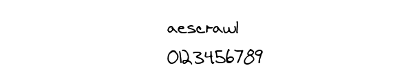 Fuente aescrawl.ttf