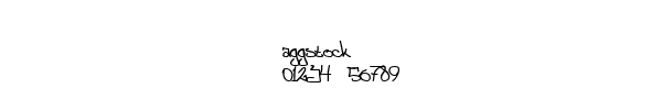 Fuente aggstock.ttf