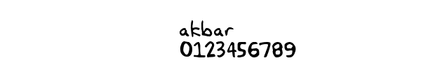 Fuente akbar.ttf