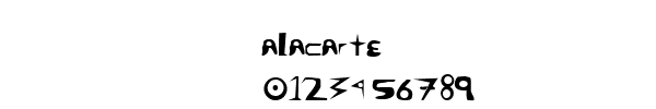 Fuente alacarte.ttf