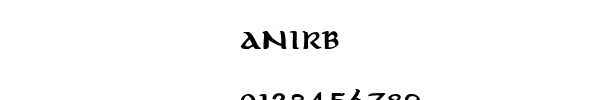 Fuente anirb.ttf