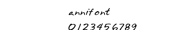 Fuente annifont.ttf