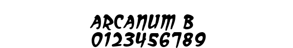 Fuente arcanum b.ttf