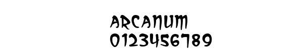 Fuente arcanum.ttf