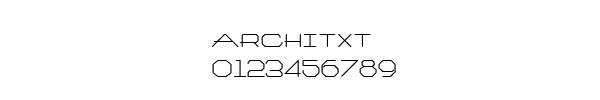 Fuente architxt.ttf