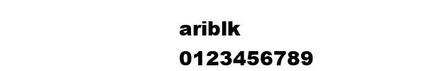 Fuente ariblk.ttf