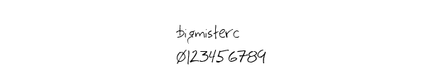 Fuente bigmisterc.ttf