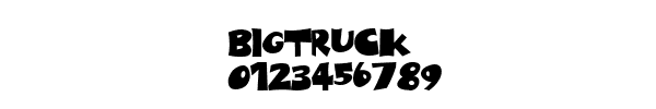 Fuente bigtruck.ttf