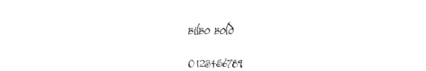 Fuente bilbo bold.ttf