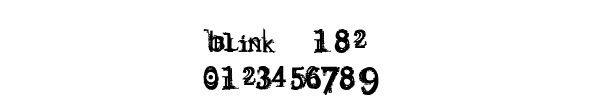 Fuente blink 182.TTF