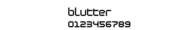 Fuente blutter.ttf