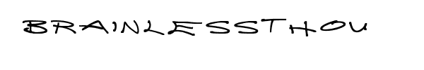 Fuente brainlessthoughts.ttf
