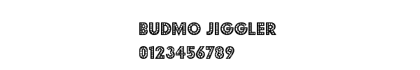 Fuente budmo jiggler.ttf