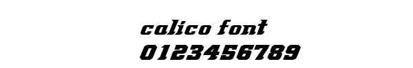 Fuente calico font.ttf