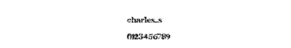 Fuente charles_s.ttf