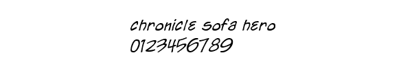 Fuente chronicle sofa hero.ttf