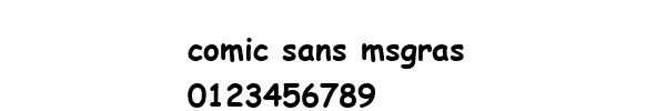 Fuente comic sans msgras.ttf